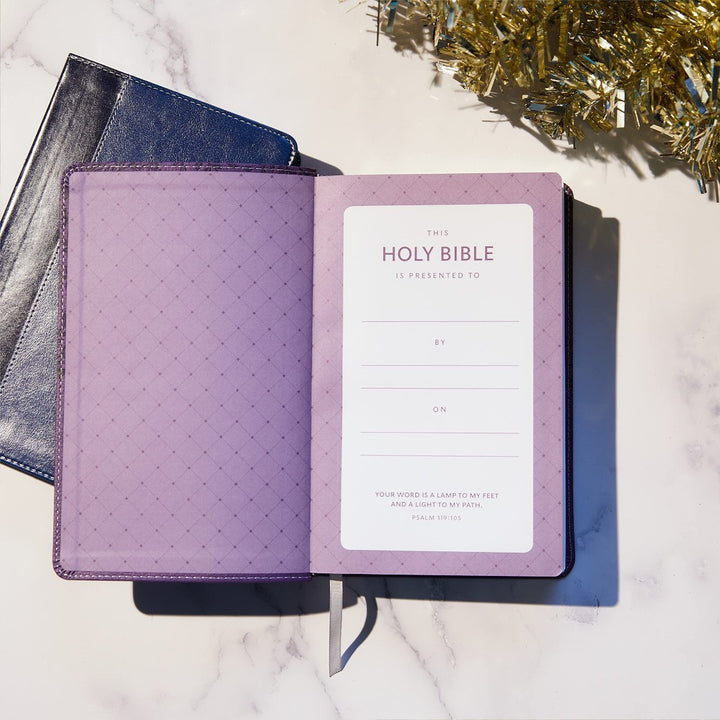 NKJV Deluxe Gift Bible, Purple, Red Letter Ed. - Re-vived