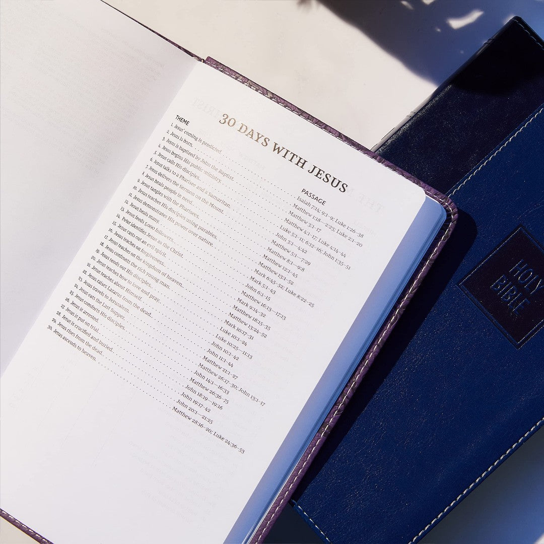 NKJV Deluxe Gift Bible, Purple, Red Letter Ed. - Re-vived