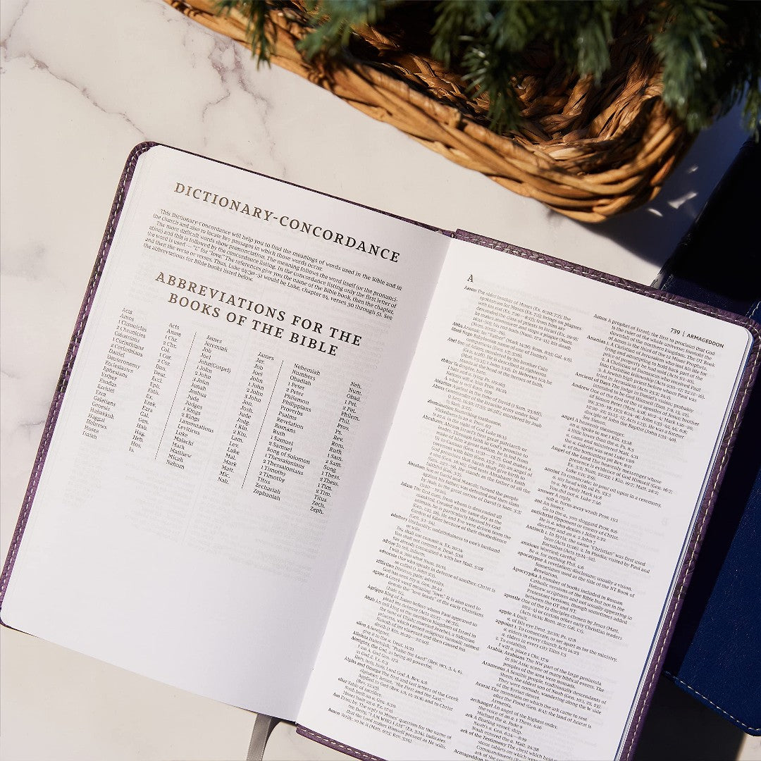 NKJV Deluxe Gift Bible, Purple, Red Letter Ed. - Re-vived