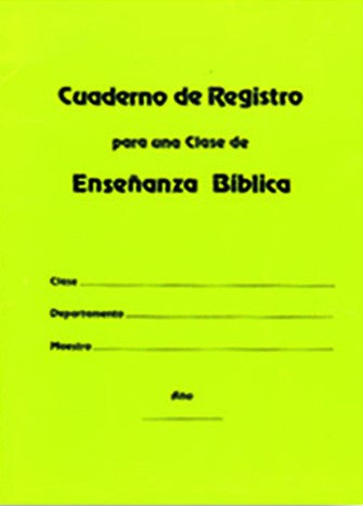 Cuaderno De Reg. Para Una Clase De - Re-vived