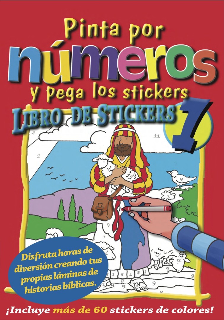 Pinta Por Numeros y Pega Los Stickers - Re-vived