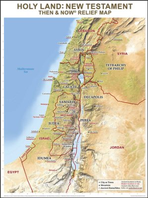 Holy Land New Testament Wall Chart - Re-vived