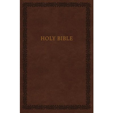 NKJV Holy Bible, Leathersoft, Brown, Comfort Print