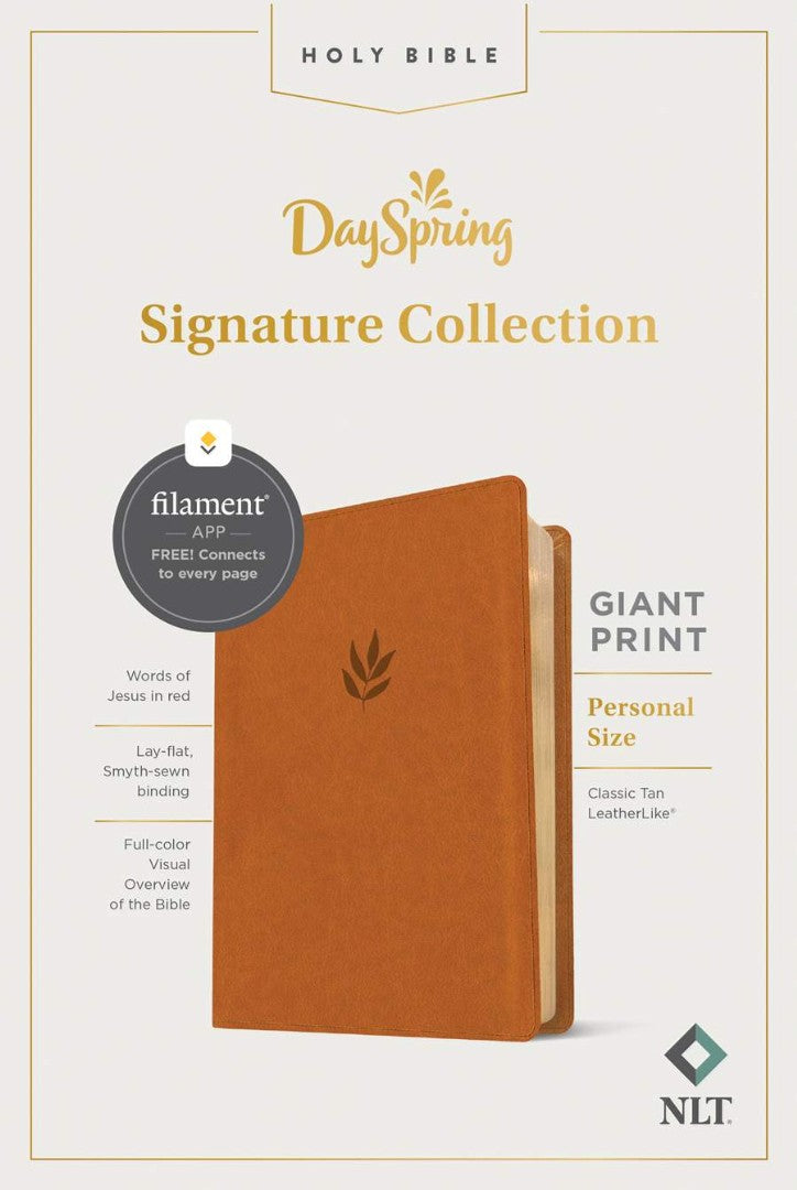 NLT Personal Size Giant Print Bible, Filament Edition - Re-vived
