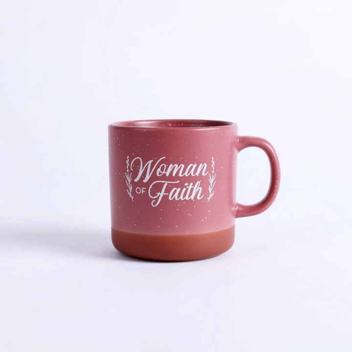Mug: Woman of Faith Deep Rose 13oz - Re-vived