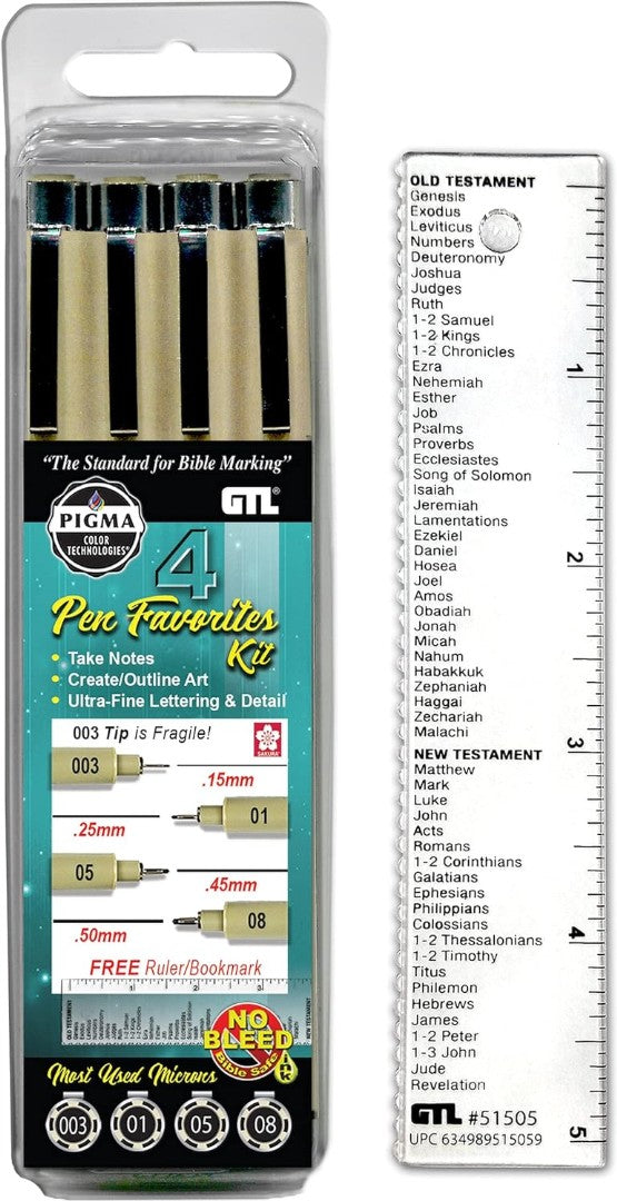 Pigma Pen Favourites Kit (4 piece)