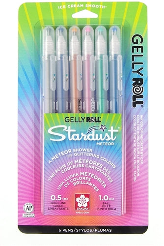 Gelly Roll Stardust Meteor Pen Set (Pack of 6) - Re-vived