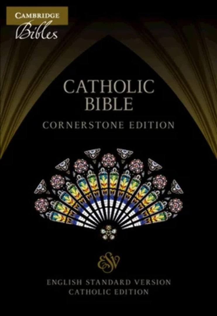 ESV-CE Catholic Bible, Cornerstone Edition, Black Leather - Re-vived