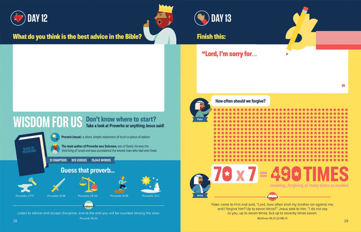 Bible Infographics for Kids Adventure Journal - Re-vived