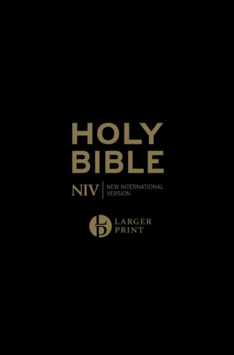 NIV Larger Print Personal Bible, Black