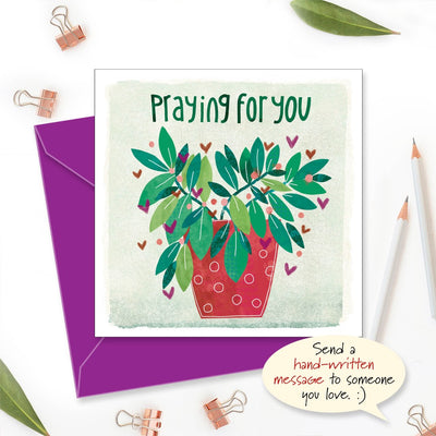 Praying for you Greetings Card