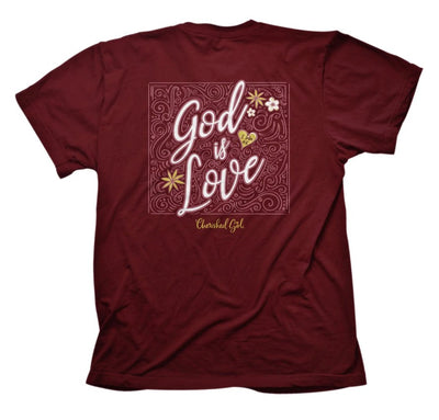 Cherished Girl God is Love T-Shirt, Large