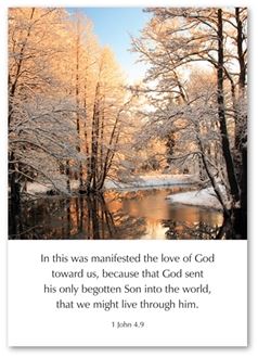 The Love of God Toward Us - 1 John 4:9 Greetings Cards - Re-vived