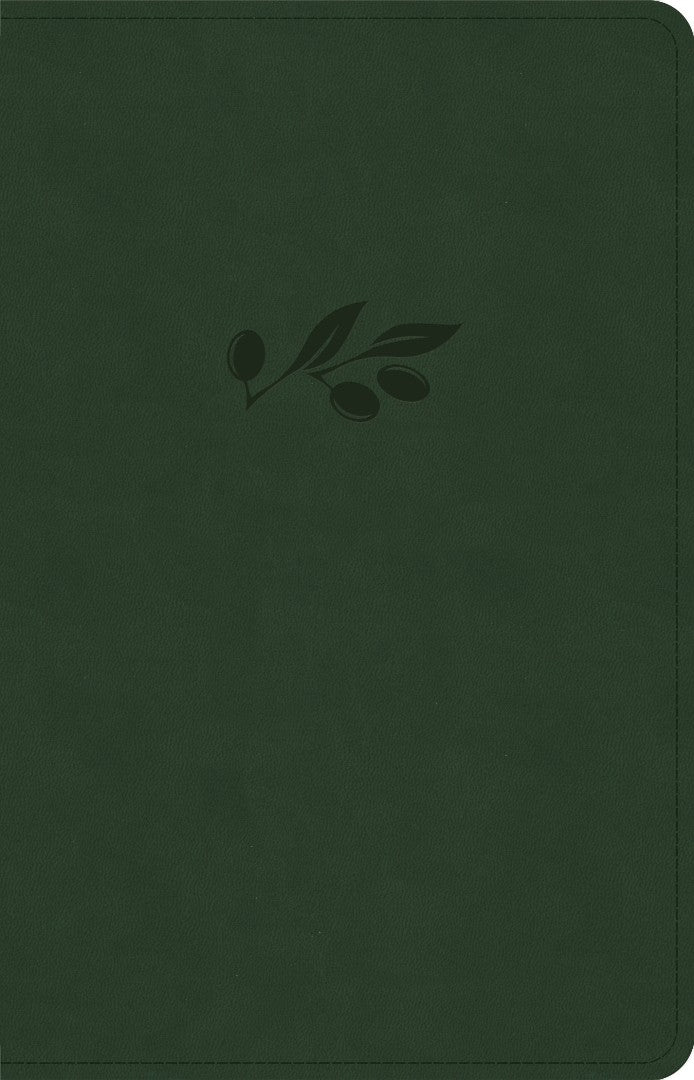 NASB Personal Size Bible, Olive Leathertouch - Re-vived