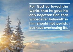 For God so Loved the World - John 3:16 Greetings Cards