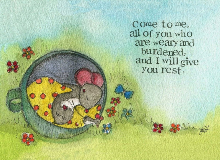Encouragement Card Come to Me Single Card - Re-vived