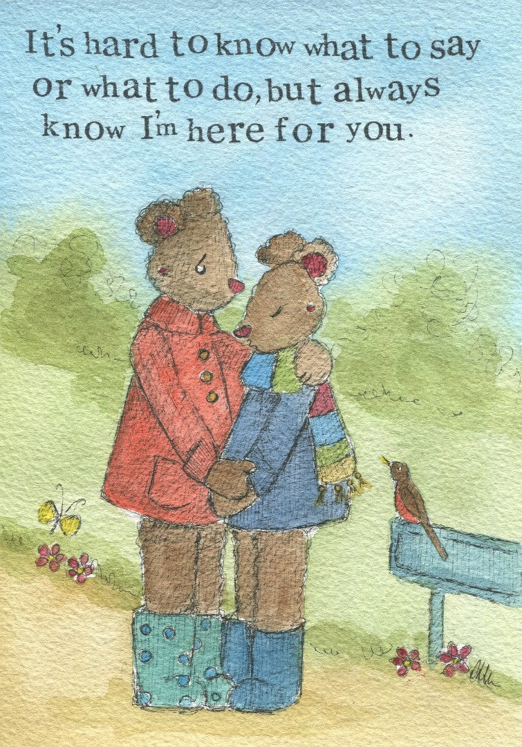 Encouragement Card Here for You Single Card - Re-vived