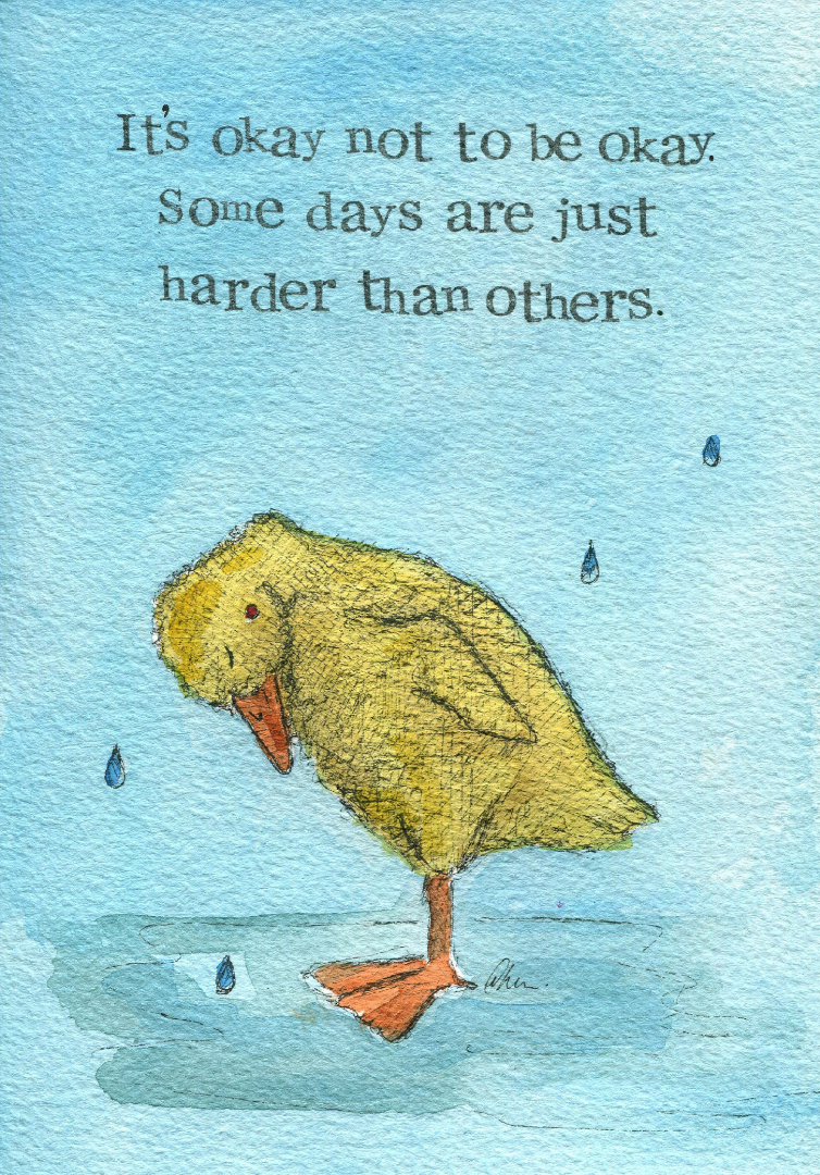 Encouragement Card Some Days Harder Single Card - Re-vived