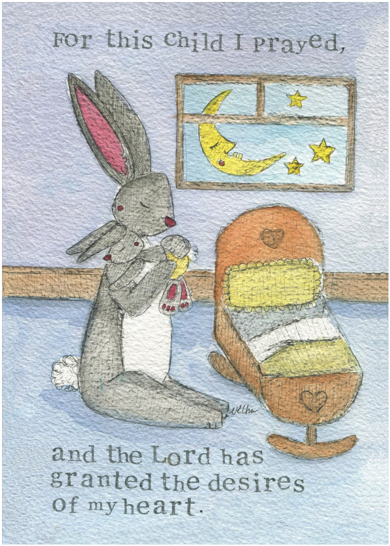 New Baby Print Baptism Print for This Child I Prayed Single - Re-vived