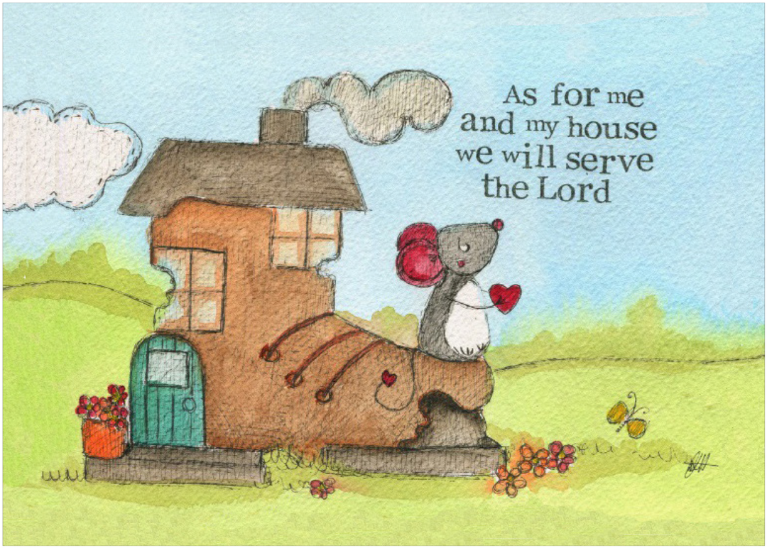 As For Me and My House Single Print - Re-vived