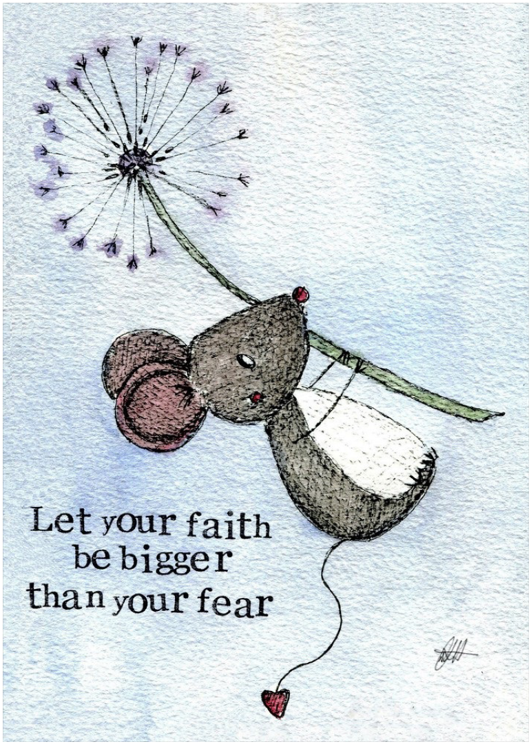 Faith Bigger Than Fear Single Print - Re-vived