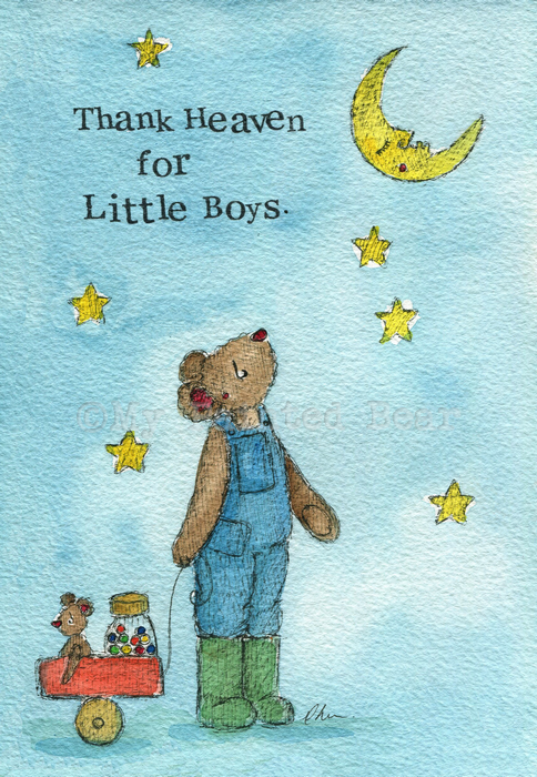 New Baby Print Thank Heaven (Little Boys) Single Print