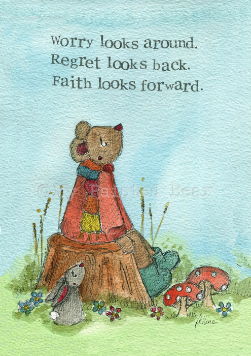 Encouragement Print Faith Looks Forward Single Print - Re-vived