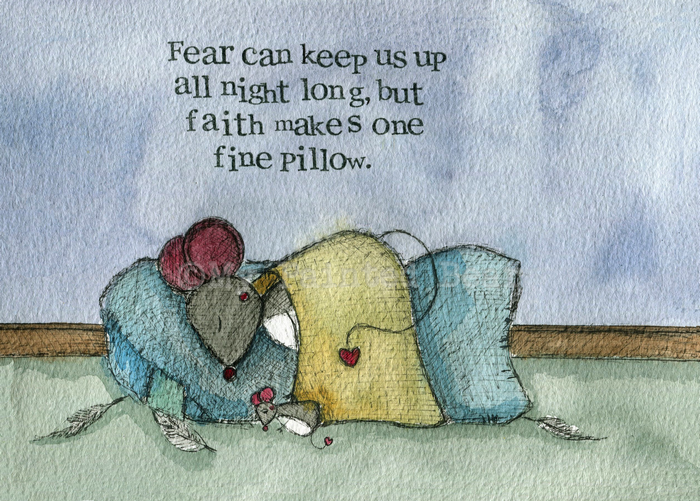Faith Makes One Fine Pillow Single Print - Re-vived