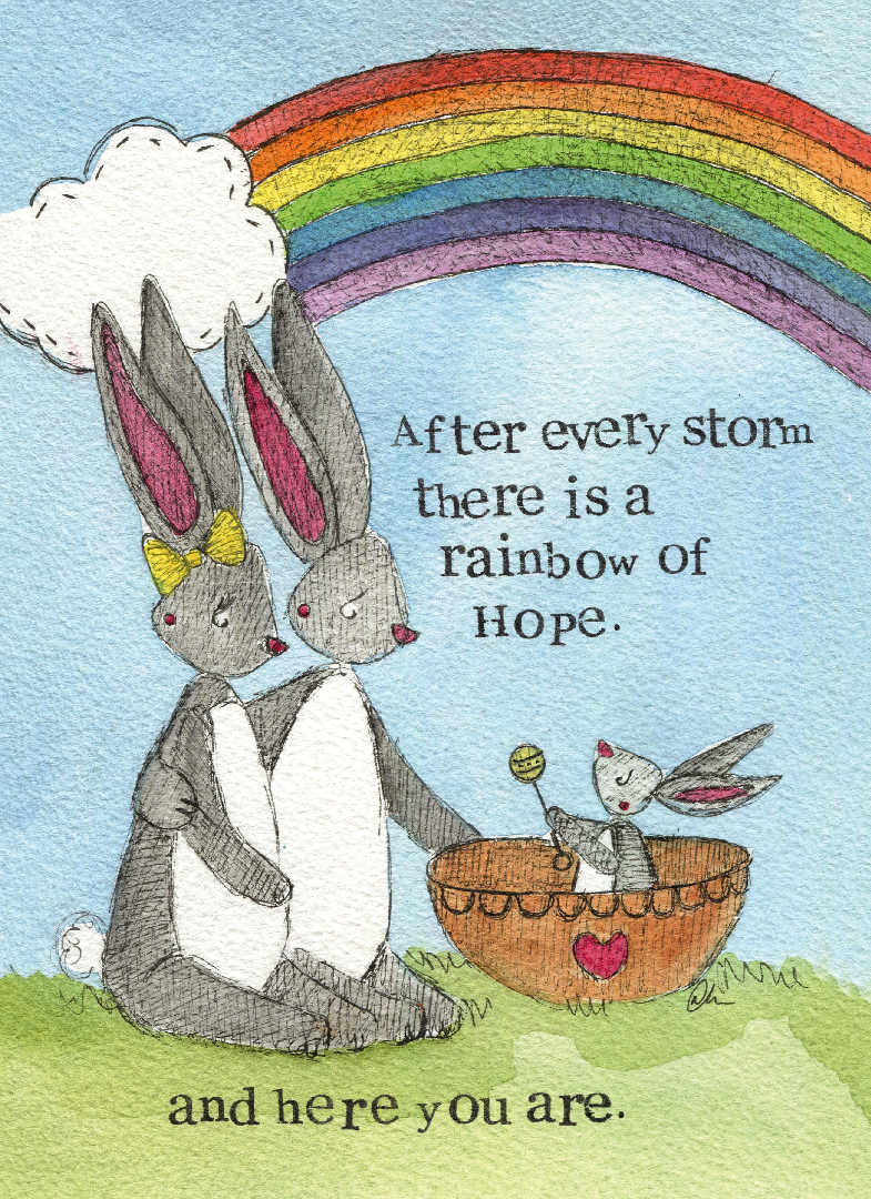 A Rainbow of Hope Single Print - Re-vived