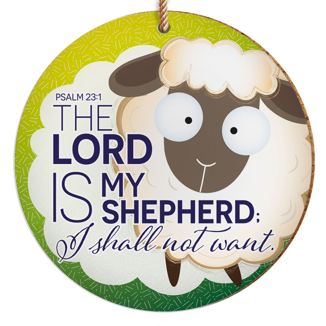 The Lord Is My Shepherd Ceramic Hanging Decoration - Re-vived