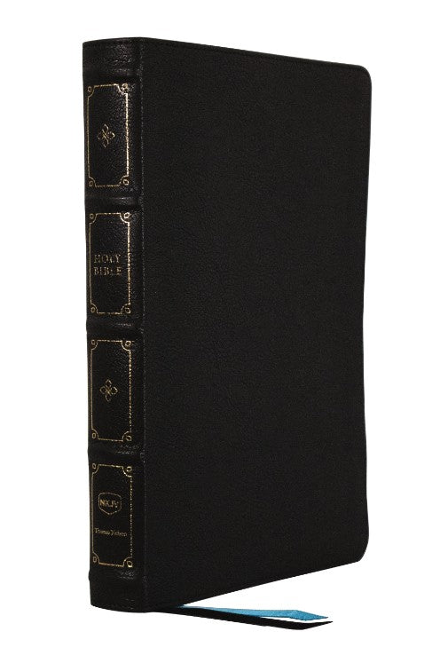 NKJV Large Print Thinline Reference Bible, Black - Re-vived