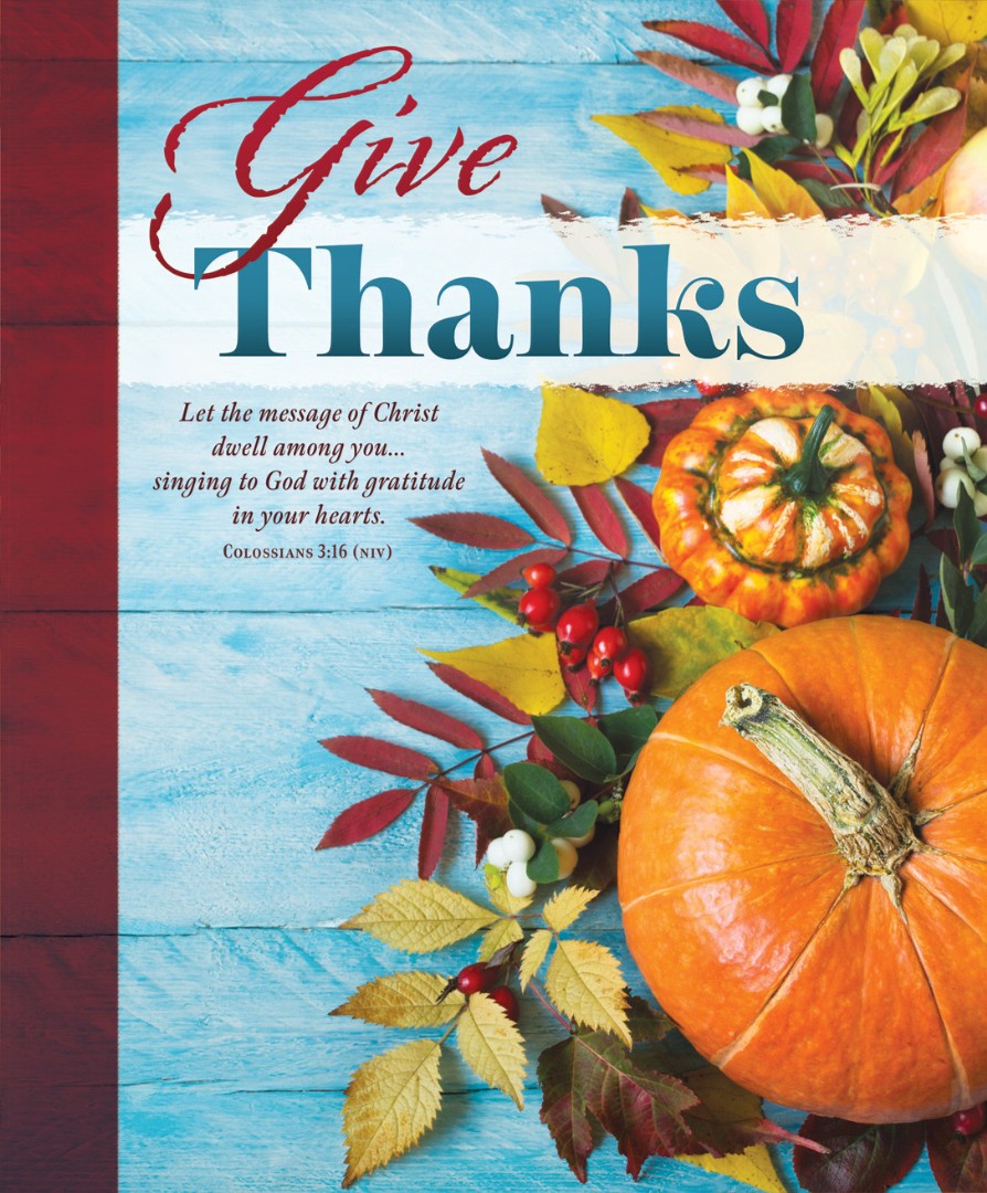 Give Thanks Thanksgiving Bulletin Large (Pack of 100) - Re-vived