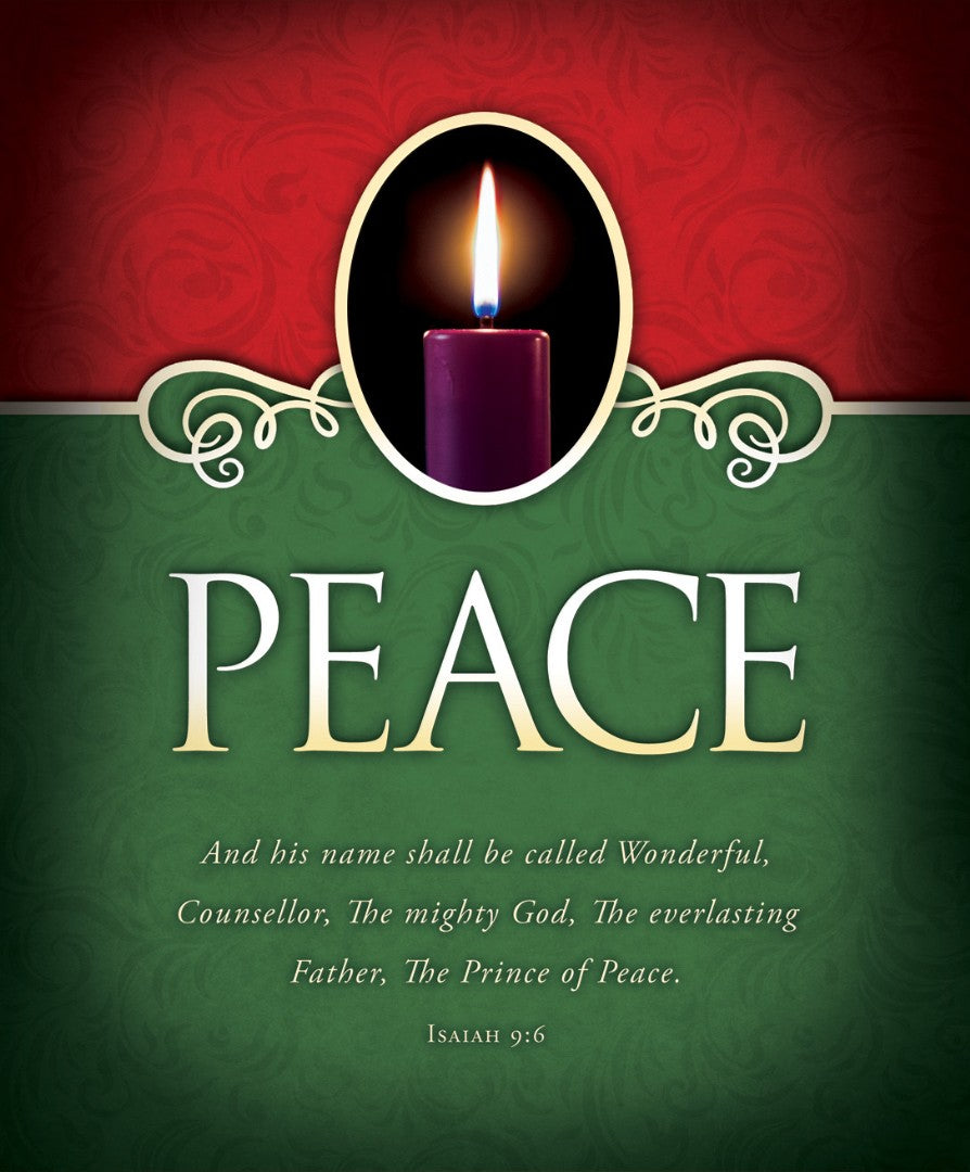 Peace Advent Bulletin Large (Pack of 100) - Re-vived