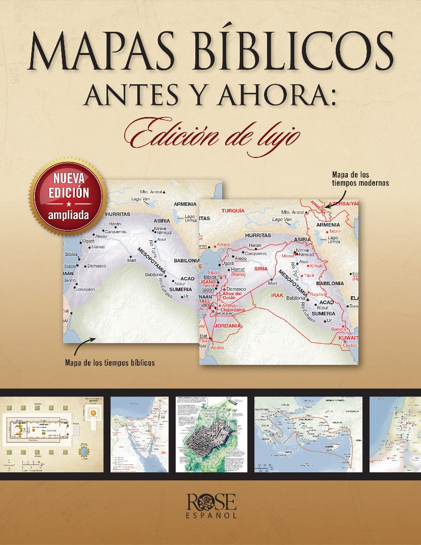 Mapas Bíblicos Antes y Ahora: Edición De Lujo - Re-vived