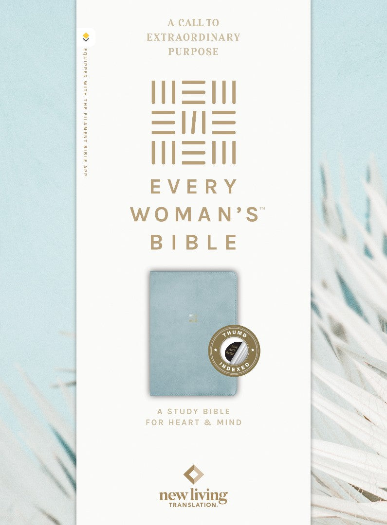 NLT Every Woman’s Bible, Filament Edition, Blue, Indexed - Re-vived