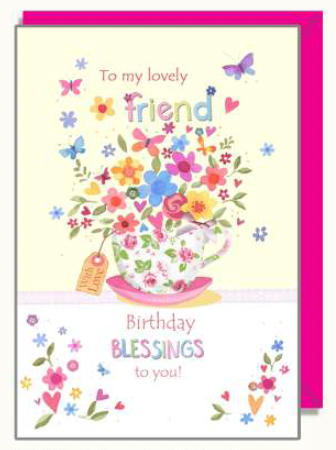 Lovely Friend Birthday Card