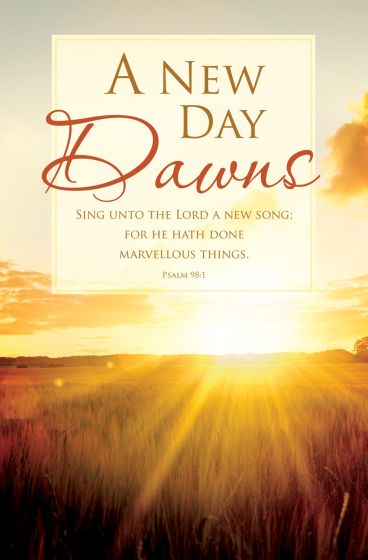 A New Day Dawns New Years Bulletin (Pack of 100) - Re-vived