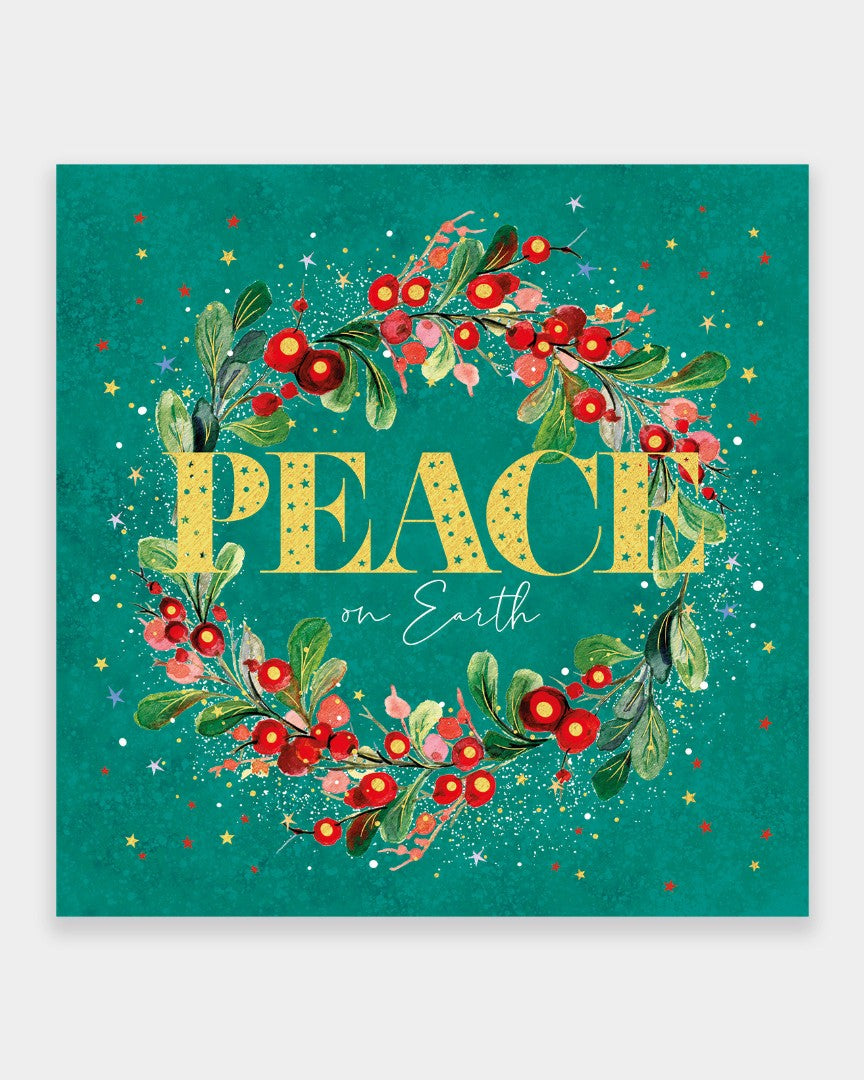 Christmas Wreaths Christmas Cards - Pack of 10 - Re-vived