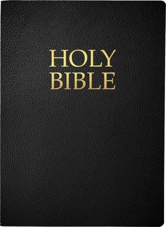 KJVER Holy Bible, Large Print, Black Bonded Leather, Indexed - Re-vived