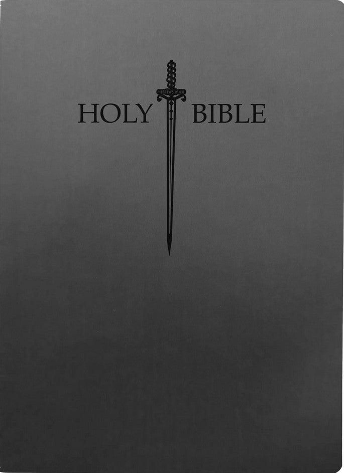 KJVER Sword Holy Bible, Large Print, Black, Indexed - Re-vived