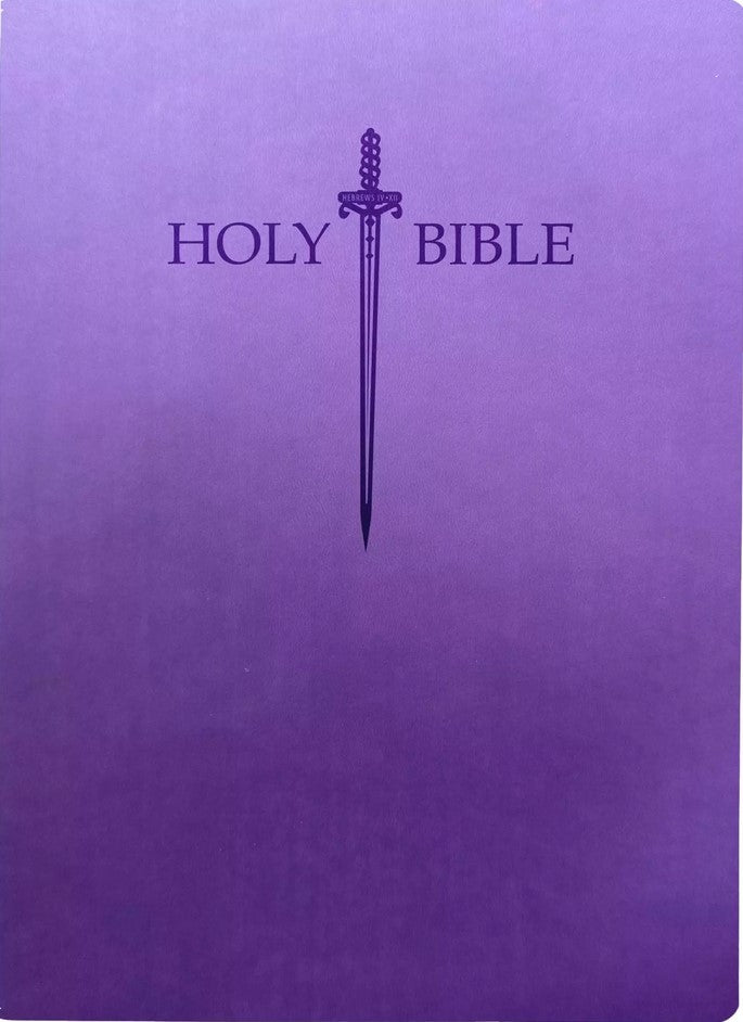 KJVER Sword Holy Bible, Large Print, Royal Purple, Indexed - Re-vived