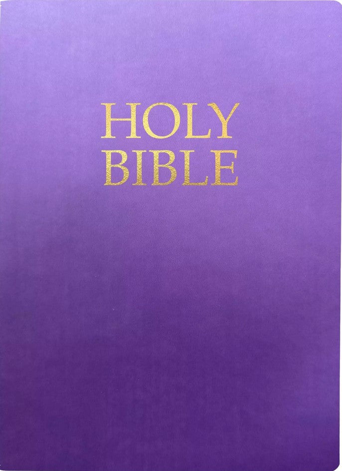 KJVER Holy Bible, Large Print, Royal Purple Ultrasoft - Re-vived