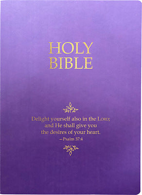 KJVER Holy Bible, Delight Yourself In The Lord Life Verse - Re-vived