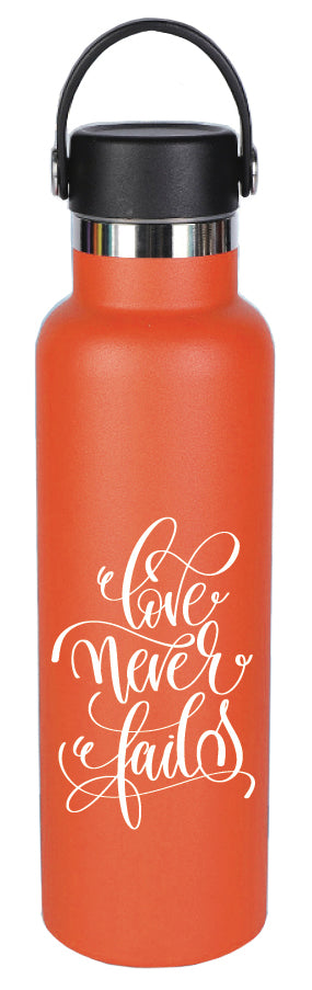 Love Never Fails Thermos Bottle - Re-vived
