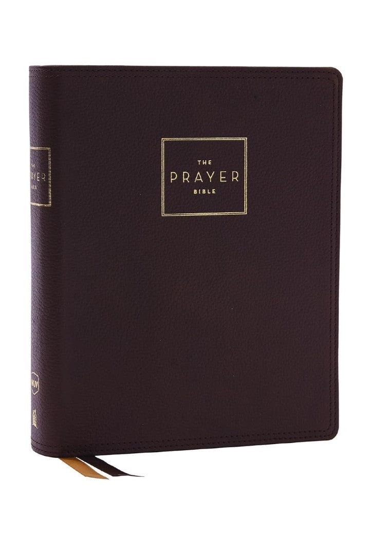 NKJV The Prayer Bible, Genuine Leather, Brown - Re-vived