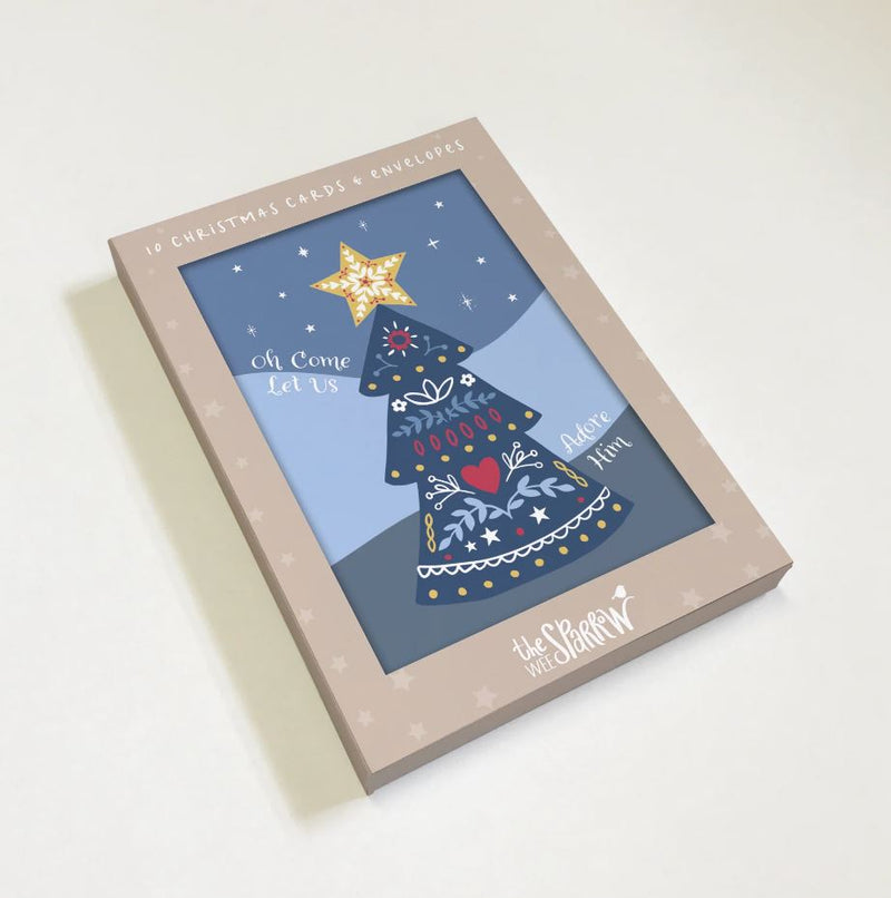 Adore Him (2023) Christmas Cards - 10 Pack - Bio Cello Pack