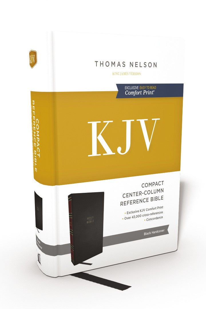 KJV, Compact Center-Column Reference Bible, Hardcover - Re-vived