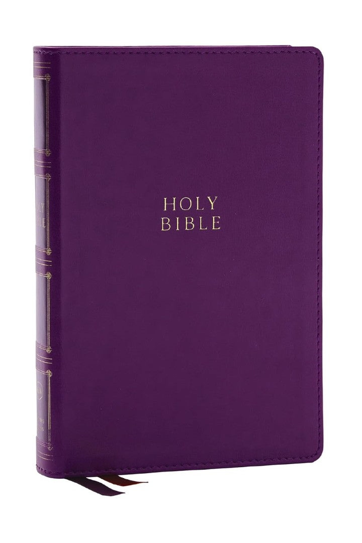 KJV, Compact Center-Column Reference Bible, Leathersoft – Re-vived