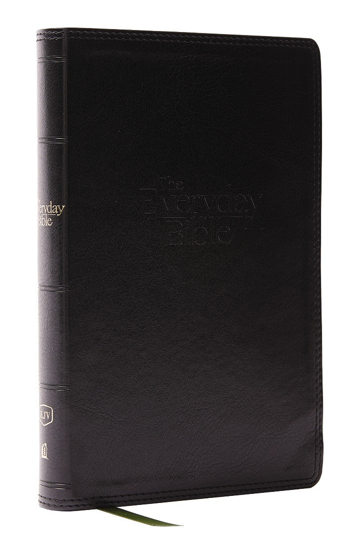 KJV, The Everyday Bible, Leathersoft, Black, Red Letter - Re-vived