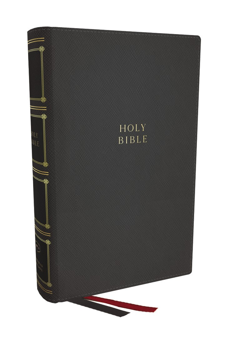 NKJV, Compact Center-Column Reference Bible, Gray
